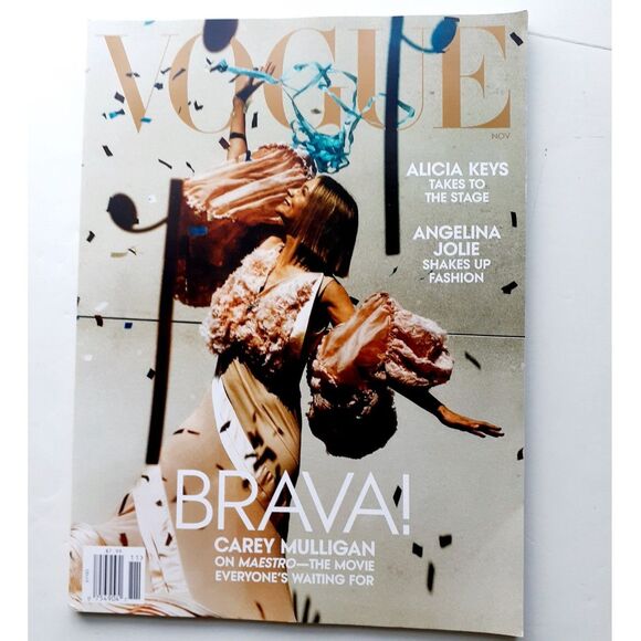 Vogue US Magazine November 2023 Carey Mulligan Alicia Keys Angelina Jolie New - Picture 1 of 8